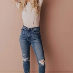 Vendor-unknown Scarlette Mock Neck Top Oatmeal