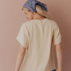 Vendor-unknown Sierra Babydoll Top Light Yellow Tops