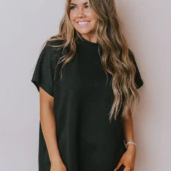 Vendor-unknown Tops Gatsby Lounge Set Top Black