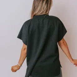 Vendor-unknown Tops Gatsby Lounge Set Top Black