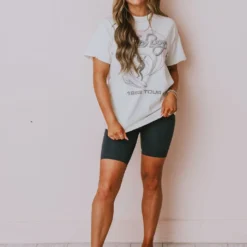 LivyLu Beach Boys Tie Dye Tee White Tops