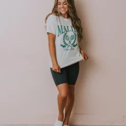 Vendor-unknown Tops Malibu Tennis Club Tee Ivory